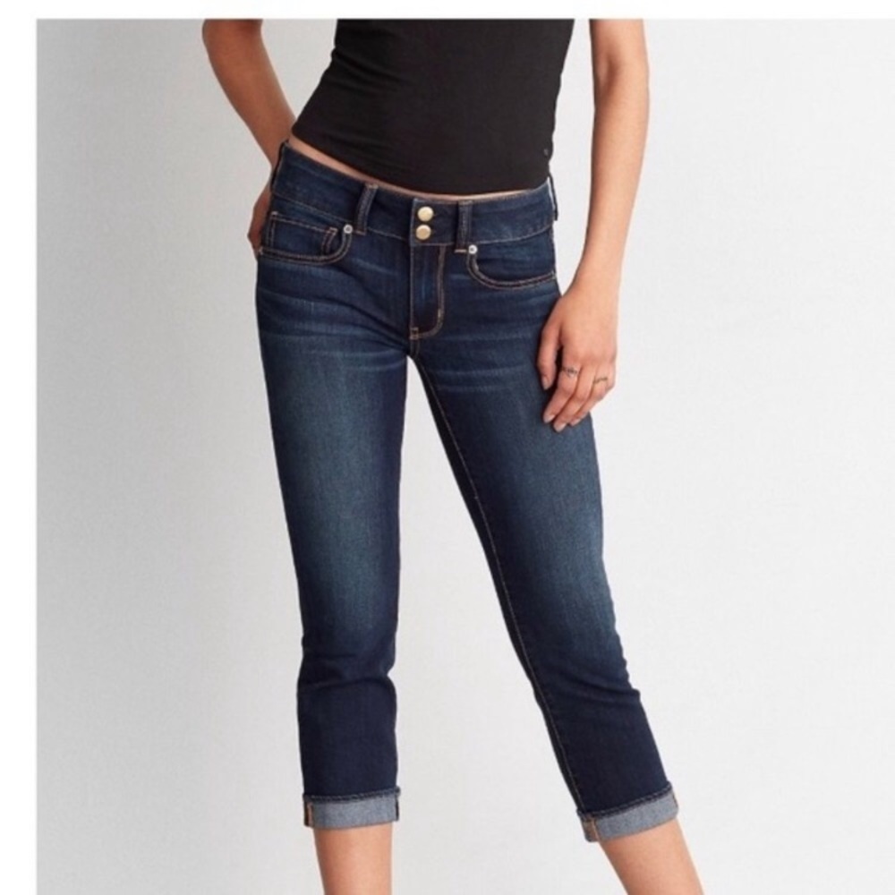 American Eagle Artist Crop Dark wash Jeans